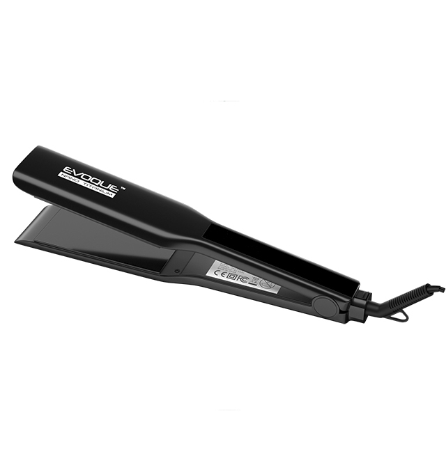 Щипцы-выпрямители с широкими пластинами EVOQUE BLACK TouchScreen Nano Titanium Wide