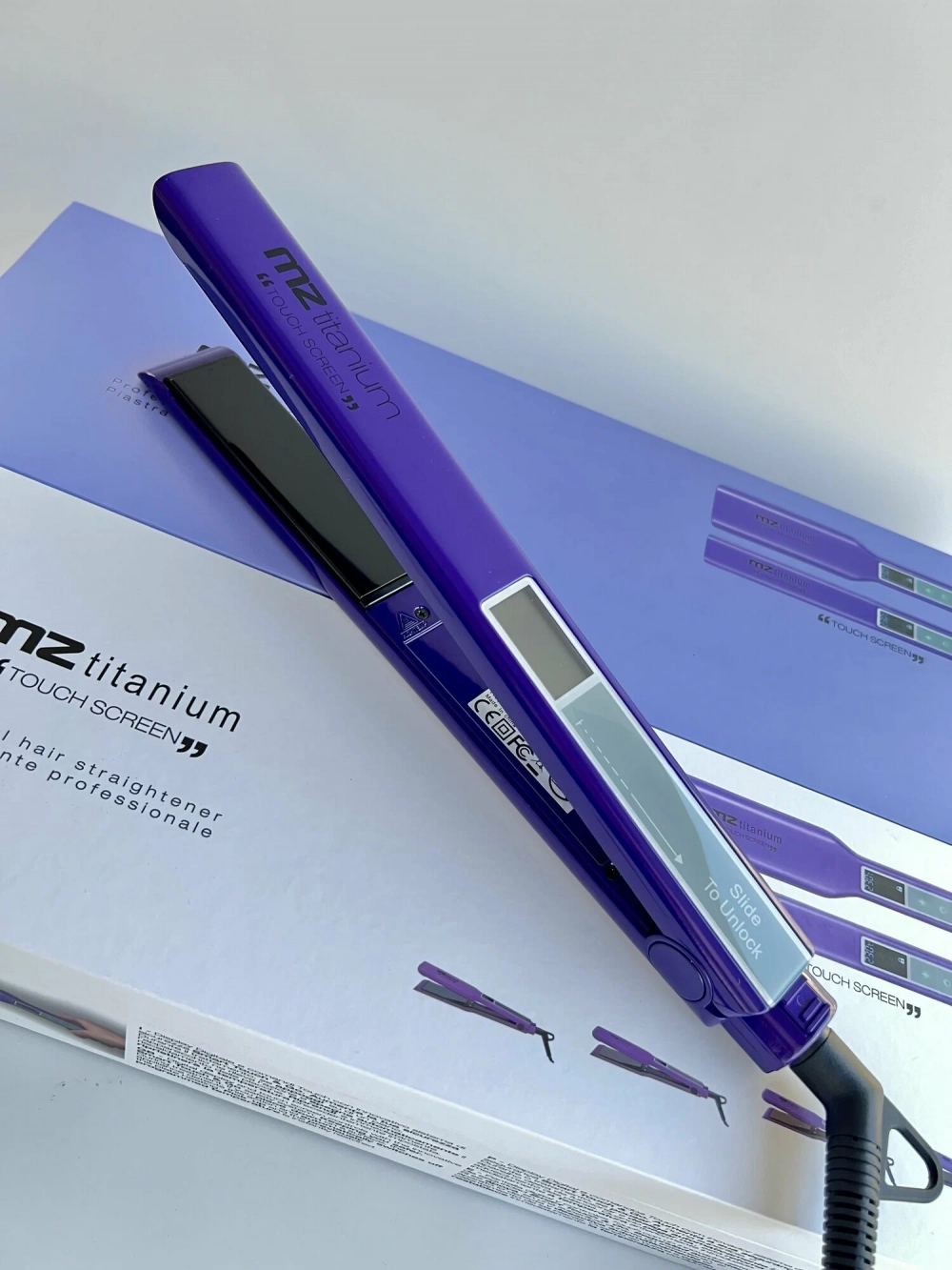 MZ titanium 1068R утюжок Феолетовый (узкие пластины)