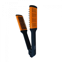Keratin Tools Расческа зажимная с жёсткой щетиной - золотая