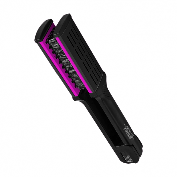 Keratin Tools Расческа зажимная с жёсткой щетиной М2 - черная