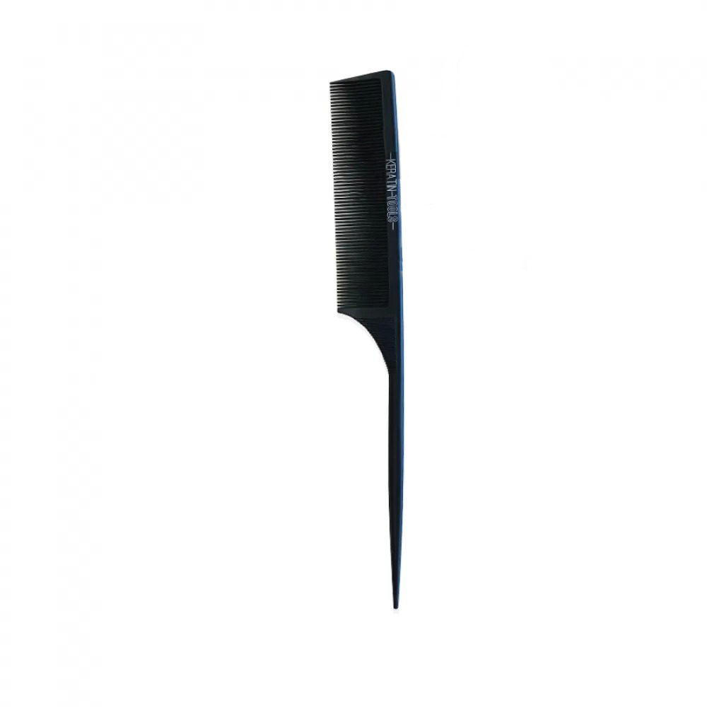 Расчёска карбон с хвостиком Keratin Tools - чёрная