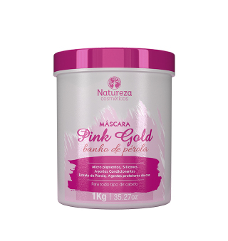 Маска-глянец для волос NATUREZA Pink Gold 1000 ml